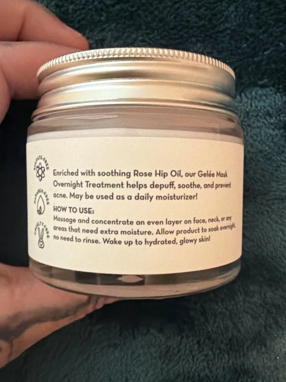 The Crème Shop Gelée Mask Overnight Treatment - Rose Hip Oil
